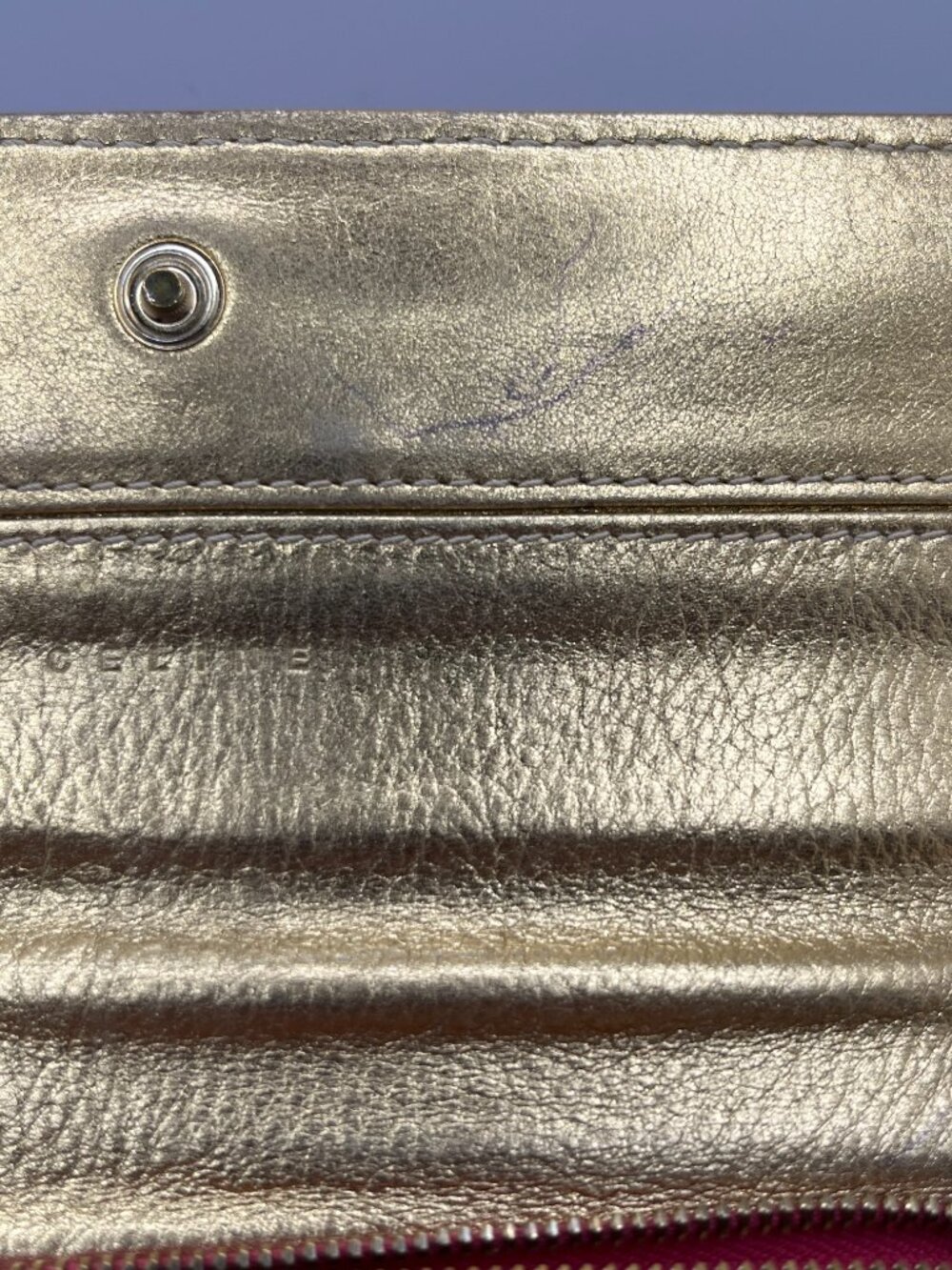 Vintage Celine Pink Denim Long Wallet - Picture 11 of 13